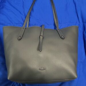 Dark gray Coach Tote